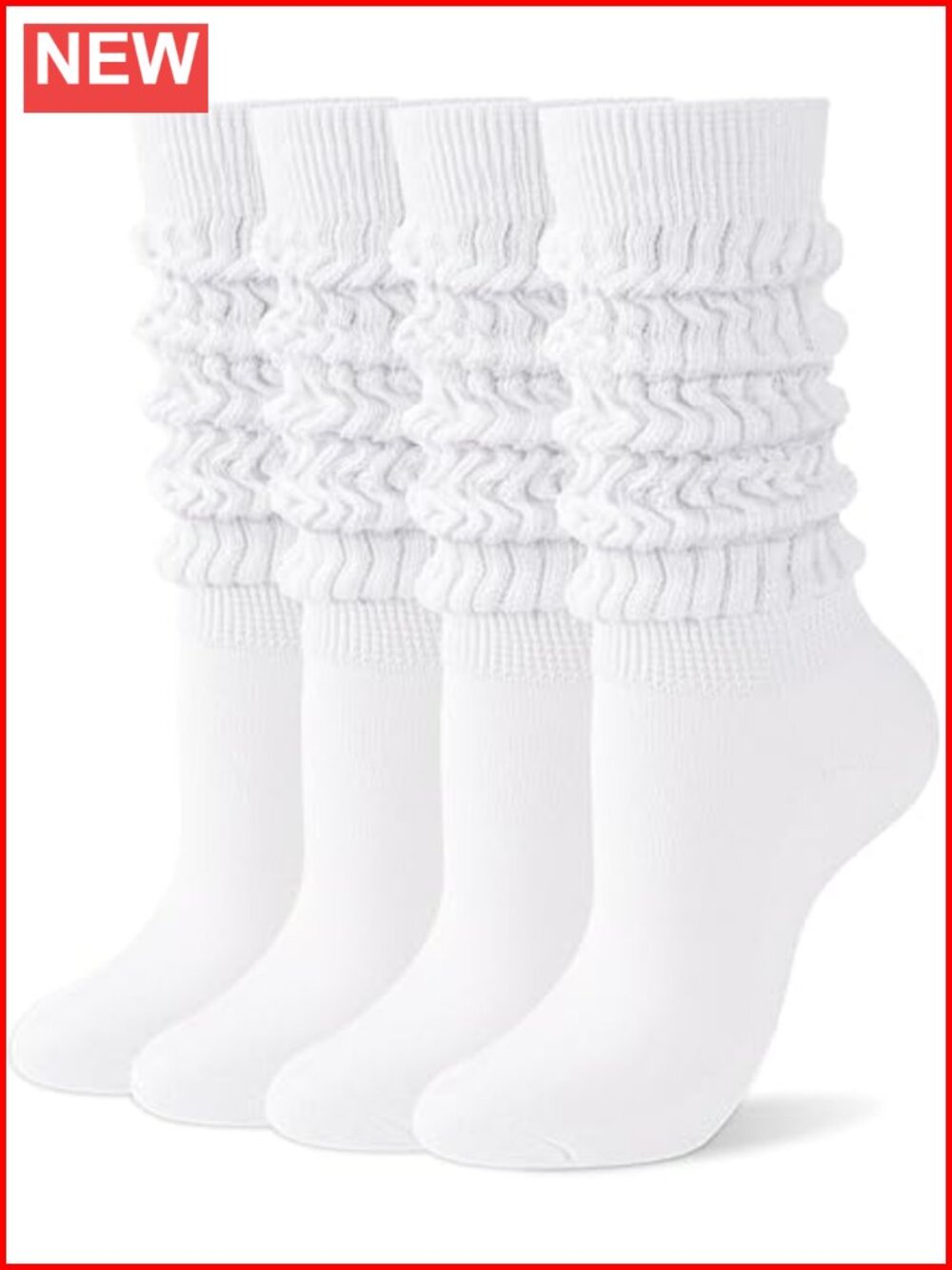 Slouchy Knee High Socks Soft Cozy Boot Socks Women Athletic